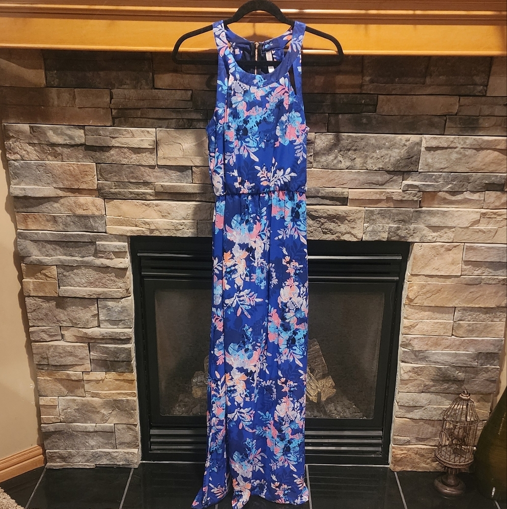 Floral Bright Maxi Dress Xhilaration Size Medium